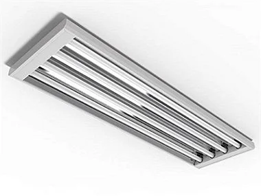 Luminária de sobrepor alto rendimento para 4 lâmpadas 9/10W 60cm.