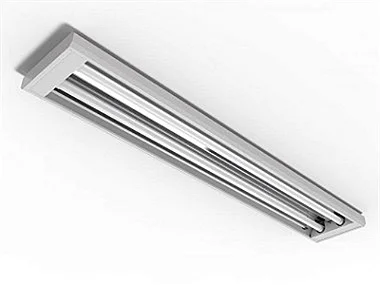 Luminária de sobrepor alto rendimento para 2 lâmpadas 9/10W 60cm.