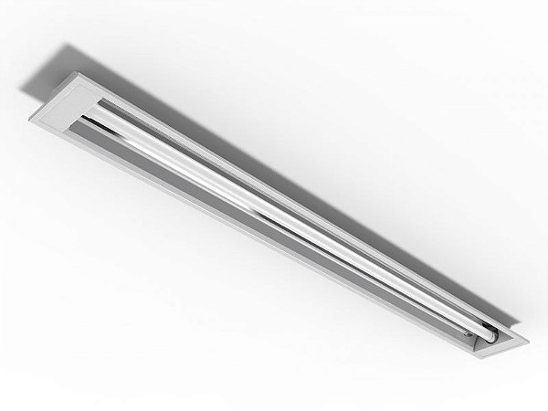 Luminária de embutir alto rendimento para 1 lâmpada 9/10W 60cm.