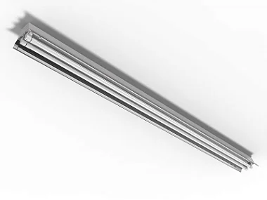 Luminária industrial de alto rendimento para 2 lâmpadas 36/40/45/65W 240cm (HO).