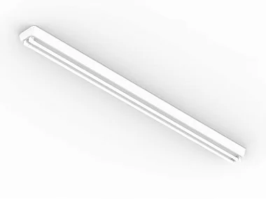 Luminária calha sobrepor simples para 2 lâmpadas 36/40/45/65W 240cm (HO).