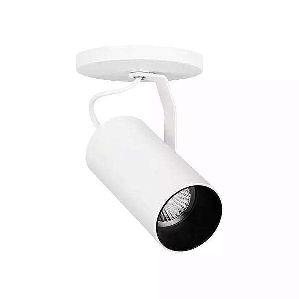 Spot de Sobrepor Tube Direcionável PAR20 10xØ5,7cm Metal Branco.