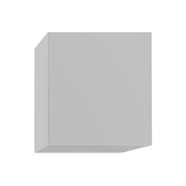 Arandela de Parede Focus Quadrado Externo Dicroica PAR16 10x7,5x9cm Alumínio Branco.