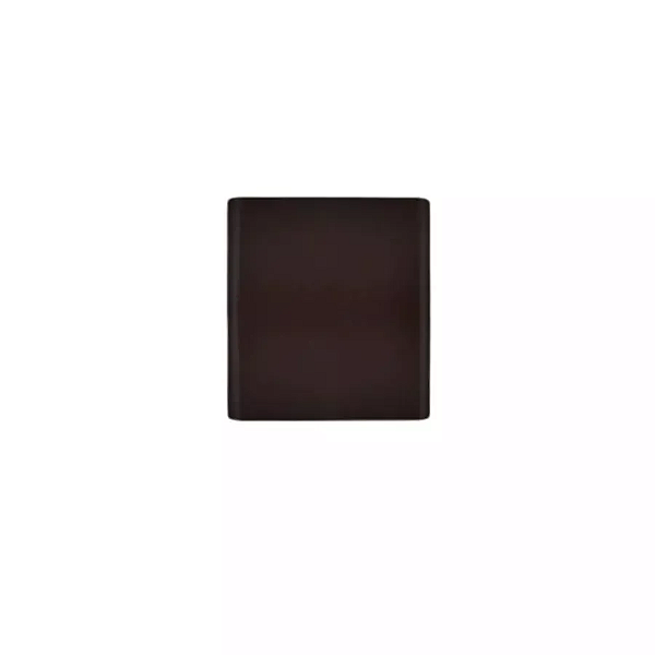 Arandela de Parede LED Prisma Quadrado Facho Duplo Aberto Externo 3000K 3W Bivolt 12x12x5cm Policarbonato Café.