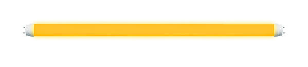 Lâmpada LED tubular Amarelo 18W bivolt 120cm.