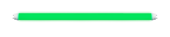 Lâmpada LED tubular Verde 18W bivolt 120cm.