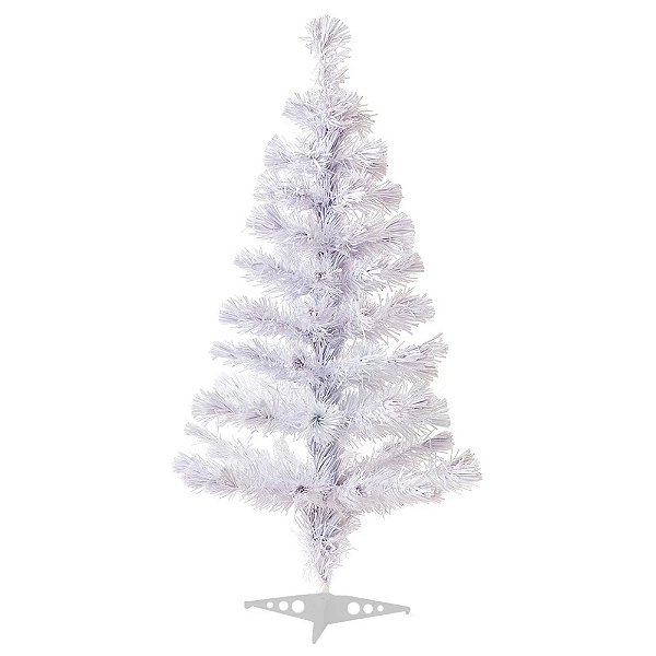 Árvore De Natal Branca Tradicional 144 Galhos 1,20cm Desmontável.