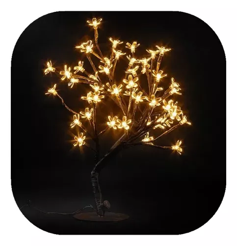Árvore Cerejeira 48 Leds fixa Natal Warm (Branco quente) Bivolt.