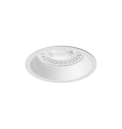 Embutido Microborda branco fosco Redondo Dicroica PAR16 Ø6,9x7,5cm Alumínio.