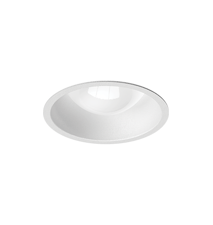 Embutido Microborda branco fosco Redondo Bulbo Ø8x15,2cm Alumínio,
