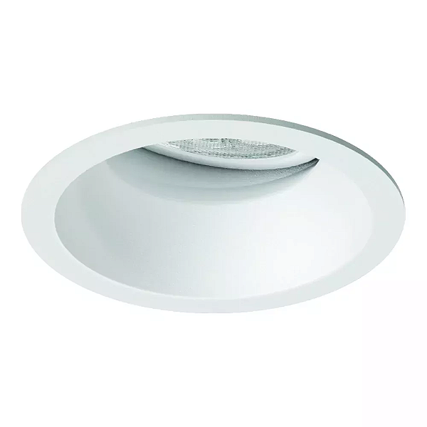 Spot de Embutir Branco Fosco Nya Redondo Facho Orientável Mini Dicroica Ø5,7x7,2cm Alumínio.