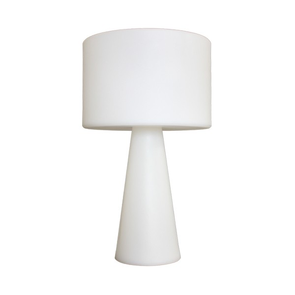 Abajur Simple Ø29,5x51cm Polietileno Branco.