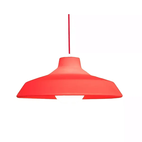 Pendente Sinuca Ø47x19cm Polietileno Vermelho.
