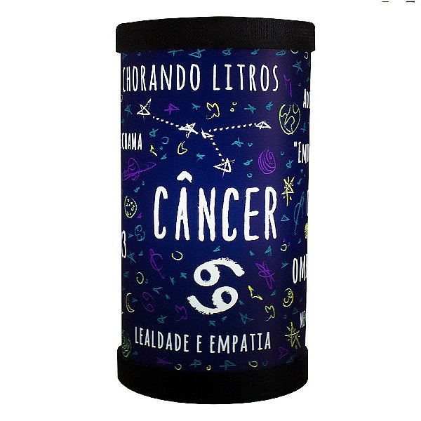Luminária de Mesa Lumi Signo Câncer 27xØ14,5cm Polipropileno Colorido.