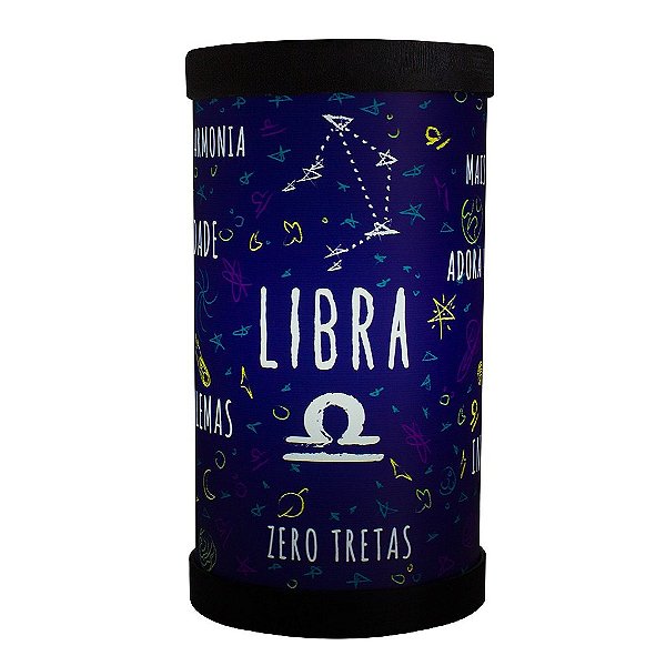 Luminária de Mesa Lumi Signo Libra 27xØ14,5cm Polipropileno Colorido.