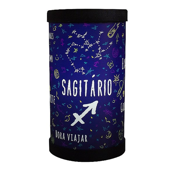 Luminária de Mesa Lumi Signo Sagitário 27xØ14,5cm Polipropileno Colorido.