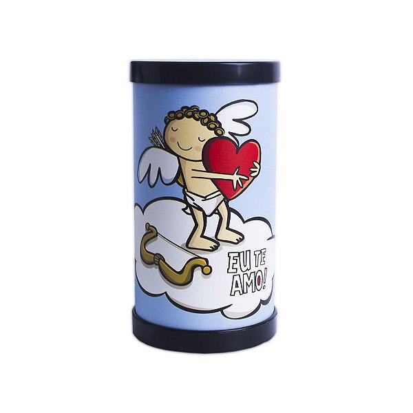 Luminária de Mesa Lumi Cupido 27xØ14,5cm Polipropileno Azul.