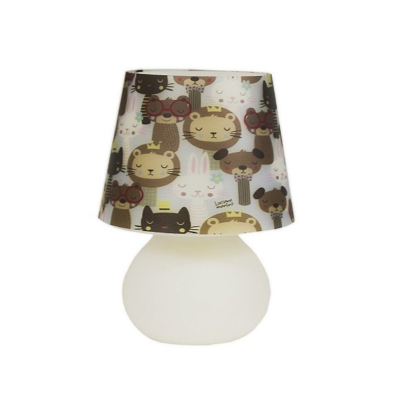 Abajur Micro Lampe Stay Cute Ø15x20cm Polietileno Colorido.