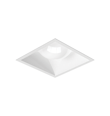 Spot de Embutir Microborda facho fixo Nya Quadrado Bulbo 8x8x14,5cm Alumínio.