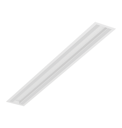 Luminária de Embutir LED Kiini Retangular 2700K 73W Bivolt 113,8x13,5x5,5cm Acrílico, Corpo e Refletor Branco Fosco.