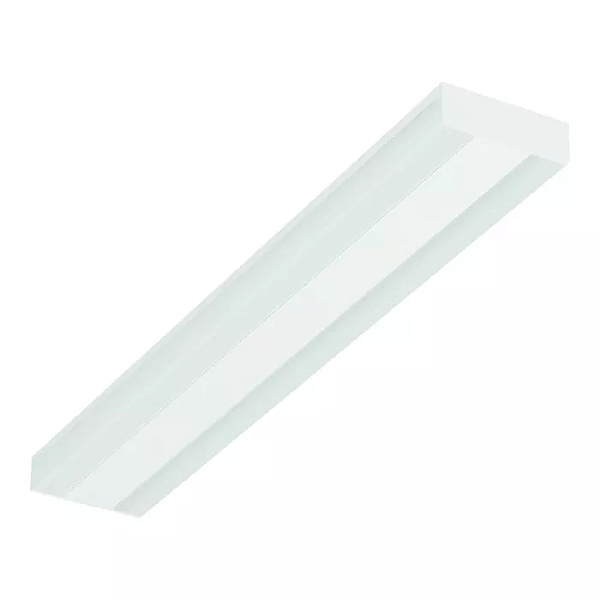 Plafon de Sobrepor LED Kiini Retangular 3000K 37,4W Bivolt 56,5x9x2,8cm Alumínio e Acrílico Branco Fosco.
