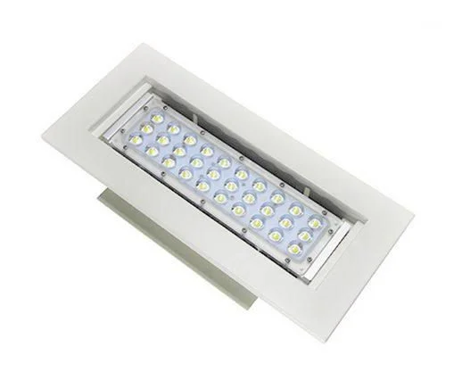 Luminária LED Posto de Combustível 50W Modular 6500K.