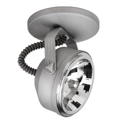 Spot de Sobrepor Wazi AR111 15,5x11,4x6,3cm Alumínio Prata Fosco.