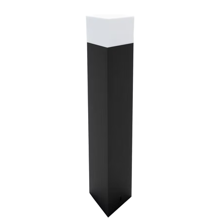 Poste Balizador 209 para Jardim com soquete E27 50cm Preto.