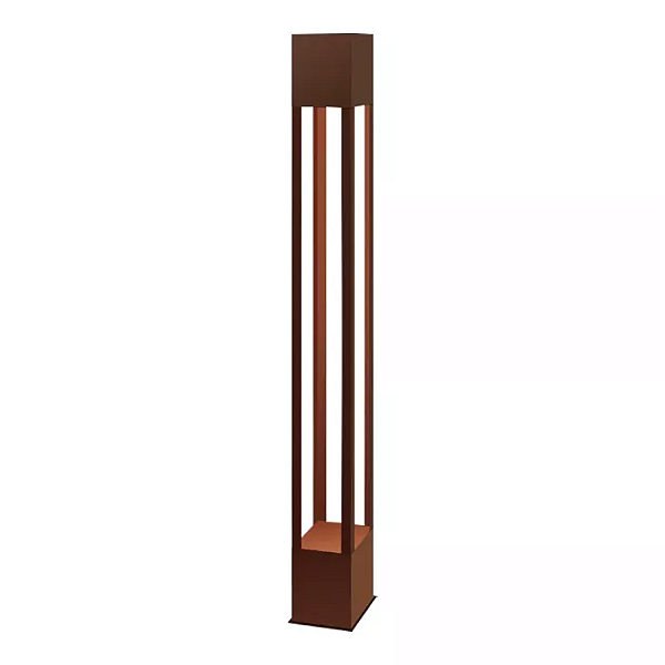 Poste de Jardim Escultural 244 E27 Par38 Marrom.