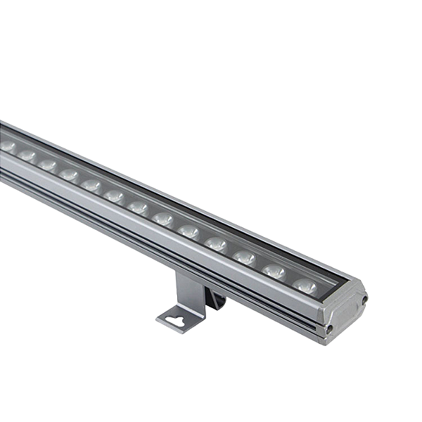Projetor Linear cinza alumínio LED 36W 4000K 120° 4.320 lúmens IP67.