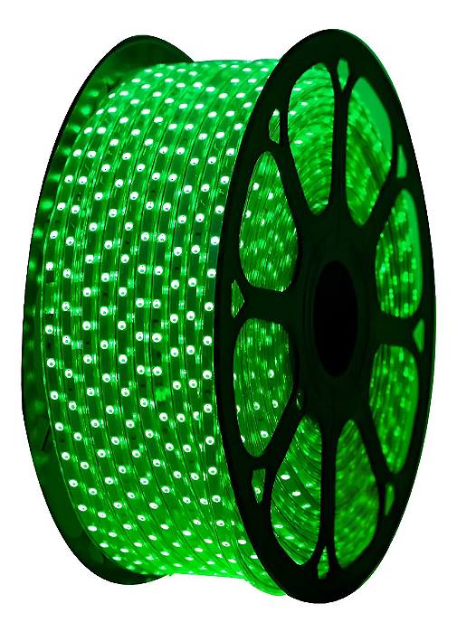 Fita led 5050 rolo 100 metros 60 LEDS por metro verde IP66 a prova d'água.