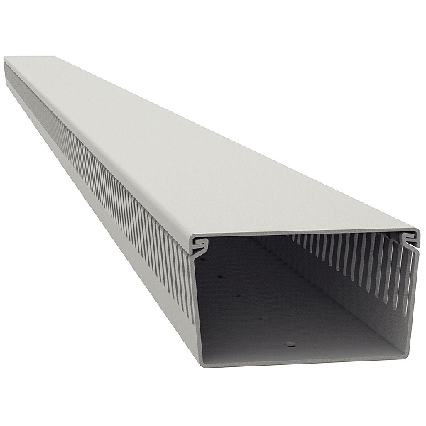 Canaleta para Painel Aberta 80x50x2000 mm Tramontina Cinza.