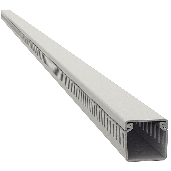 Canaleta para Painel Aberta 30x50x2000 mm Tramontina Cinza.