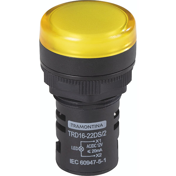 Sinalizador Tramontina TRD16-22DS/2 12 V Amarelo.
