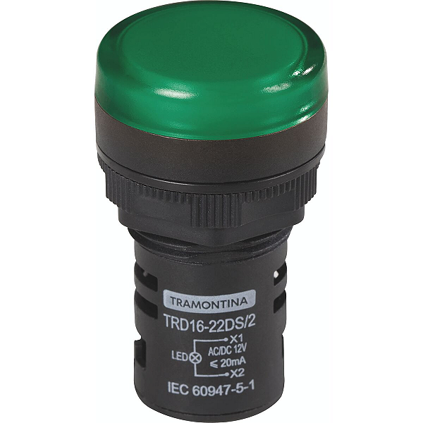 Sinalizador Tramontina TRD16-22DS/2 12 V Verde.