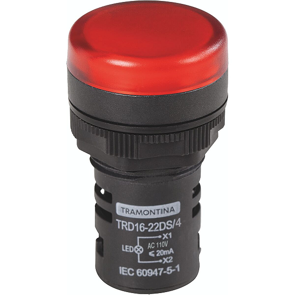 Sinalizador Tramontina TRD16-22DS/4 110 V Vermelho.