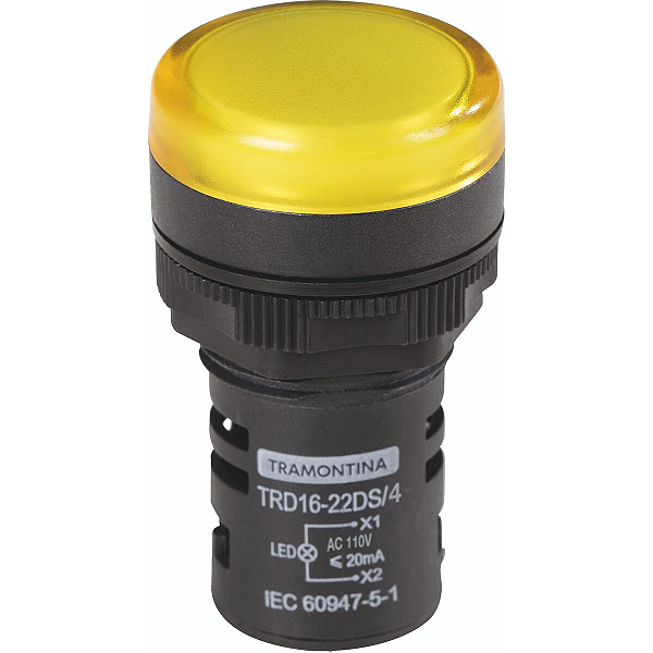 Sinalizador Tramontina TRD16-22DS/4 110 V Amarelo.