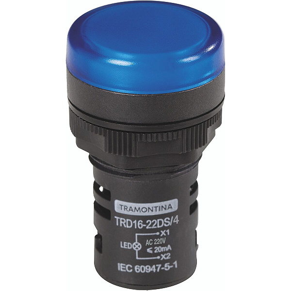 Sinalizador Tramontina TRD16-22DS/4 220 V Azul.