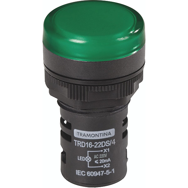 Sinalizador Tramontina TRD16-22DS/4 220 V Verde.