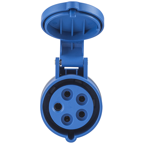 Tomada de Acoplamento Industrial 3P+N+T Tramontina 32 A 220-250 V 9 H IP44.