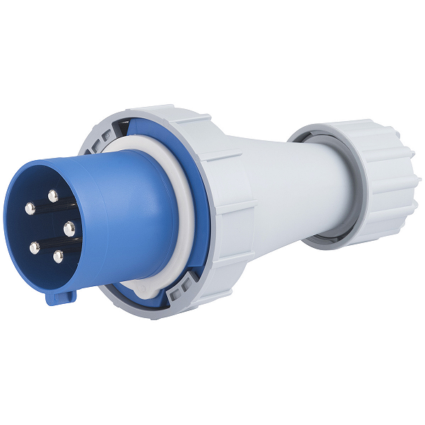 Plugue Móvel Industrial 3P+N+T Tramontina 63 A 220-250 V 9 H IP67.