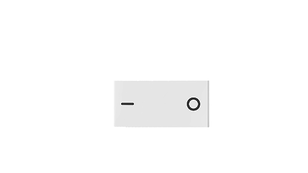Módulo para interruptor 1 tecla bipolar simples branco - Beleze.