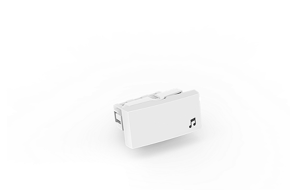 Módulo para interruptor 1 tecla campainha branco - Beleze.