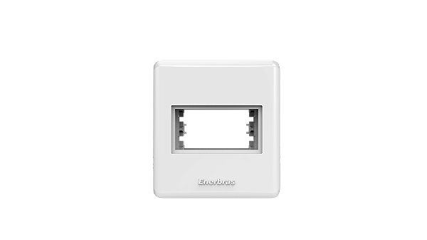 Placa Espelho 1 Módulo/Tecla branco - Beleze.
