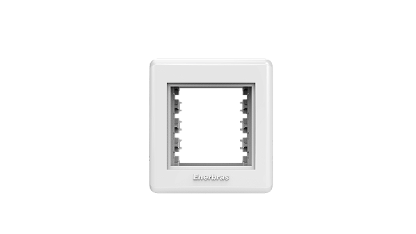 Placa Espelho 2 Módulos/Teclas branco - Beleze.