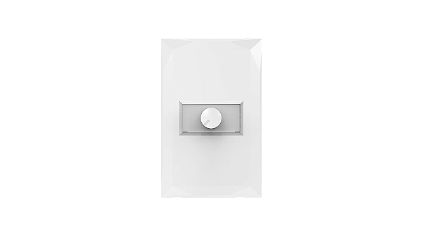 Conjunto variador de luminosidade / dimmer 220v/500w branco - Doha.