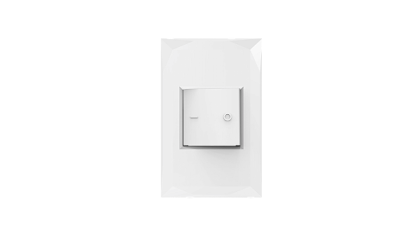 Conjunto interruptor 1 tecla bipolar 25A branco - Doha.
