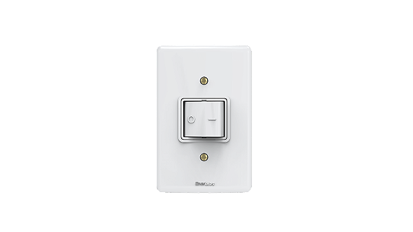 Conjunto interruptor 1 tecla bipolar simples Branco - Artis.