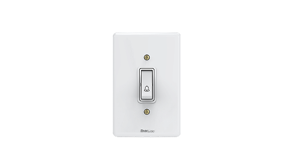 Conjunto interruptor 1 tecla campainha Branco - Artis.