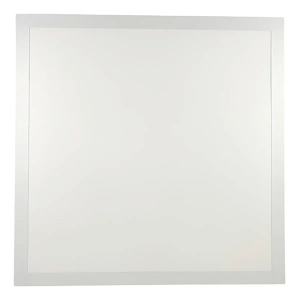 Luminária plafon LED de embutir quadrado 50W 3000K 5.000 lúmens 62cm X 62cm.